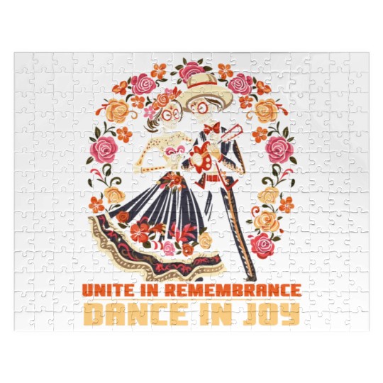 Dia De Los Muertos Sugar Skull Mexican Holiday Jigsaw Puzzles