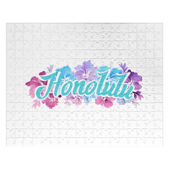 Honolulu Hawaii Hibiscus Jigsaw Puzzles