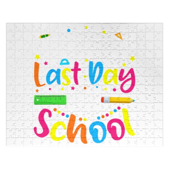 Happy Last Day Of School Teacher Student Jigsaw Puzzles