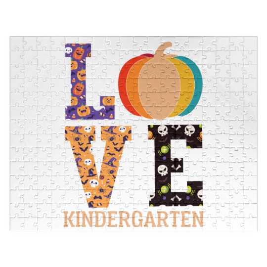 Love Pumpkin Candy Corn Halloween Love Costume Men Jigsaw Puzzles