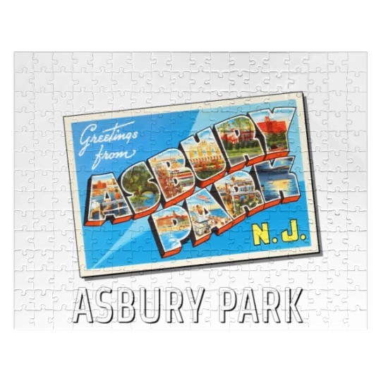 Asbury Park New Jersey Nj Travel Postcard Jigsaw Puzzles