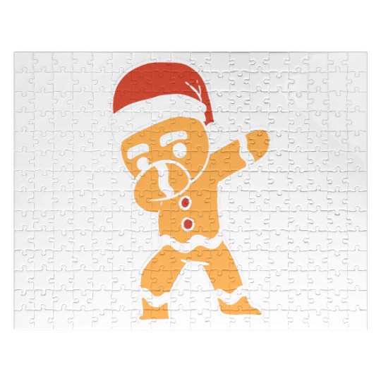 Dabbing Gingerbread Performer Gift Jigsaw Puzzles