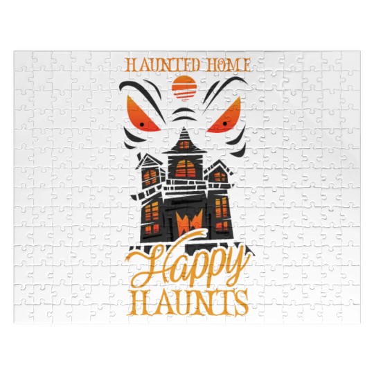 Horror Paranormal Haunted House Spooky Halloween Jigsaw Puzzles