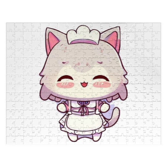Yuki Kawaii Cat Maid Anime Manga Jigsaw Puzzles