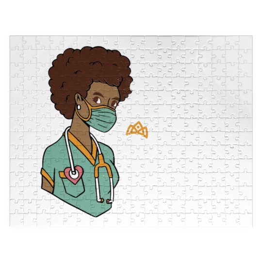 Black Queen With A Nursing Degree Jigsaw Puzzles