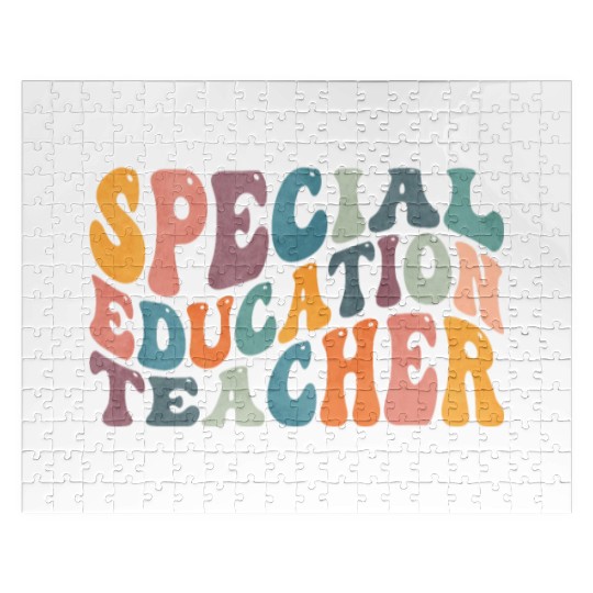 Groovy Special Education Teacher SPED Jigsaw Puzzles