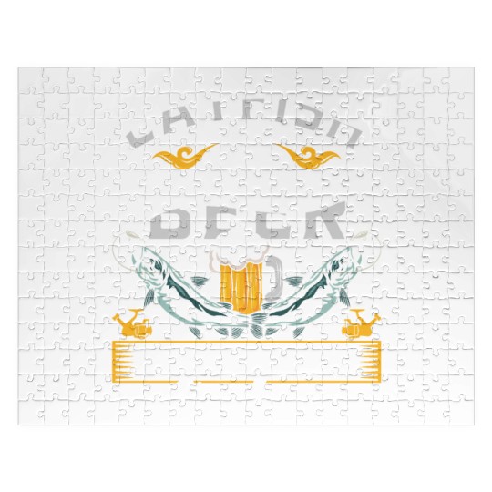 Catfish and Beer that's why I'm here Catfishes Jigsaw Puzzles