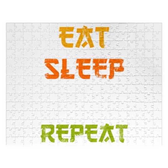 Eat Sleep Anime Repeat Japanese Ga Japan Jigsaw Puzzles