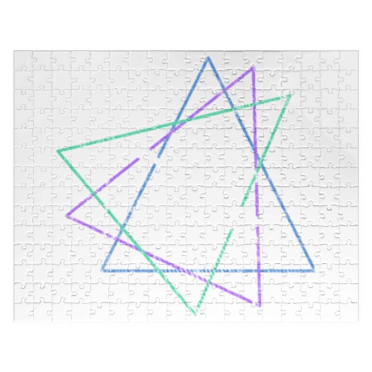 Geometric Kayak Adventure Jigsaw Puzzles