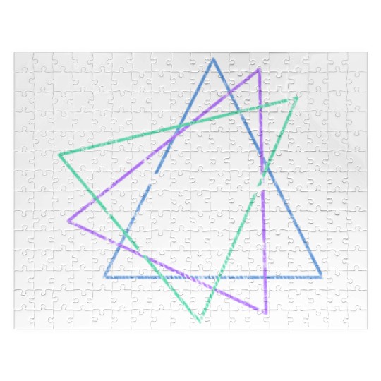 Geometric Fencing Duel Jigsaw Puzzles