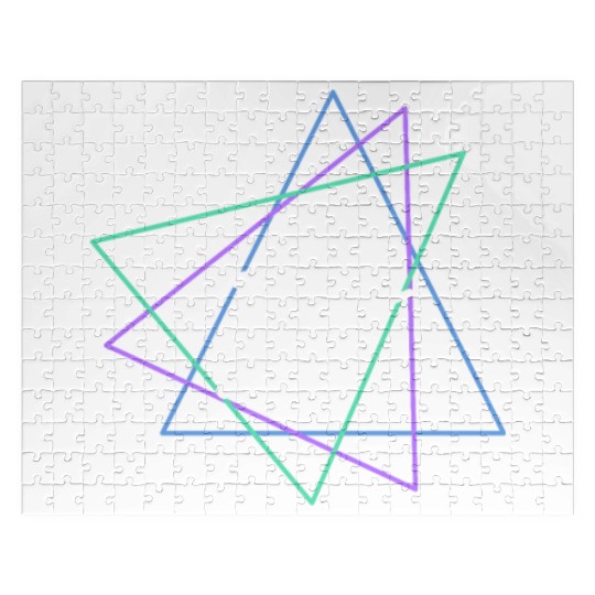 Geometric Fencing Duel Jigsaw Puzzles