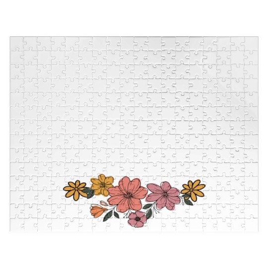Teacher Appreciation Floral Gift Idea Jigsaw Puzzles