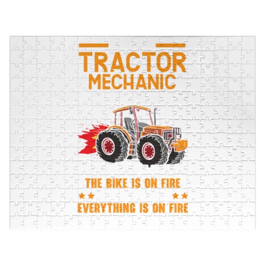 Tractor Mechanic Farm Tractor Repair Mechanical Jigsaw Puzzles