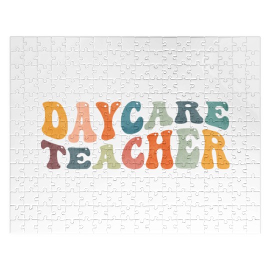 Groovy Daycare Teacher Provider Childcare Jigsaw Puzzles
