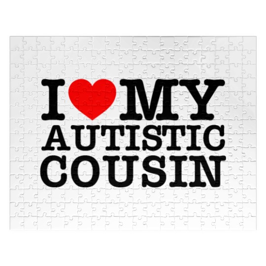 I Love My Autistic Cousin Jigsaw Puzzles