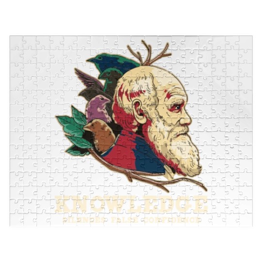 Charles Darwin ATHEIST ATHEISM ANTI RELIGION Jigsaw Puzzles