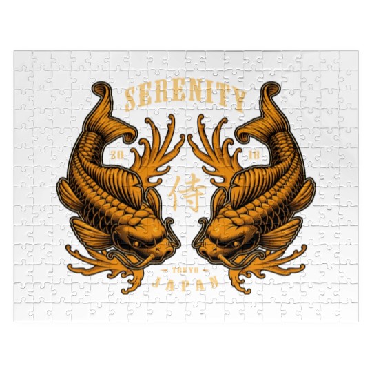 Double Pisces Serenity Koi Jigsaw Puzzles