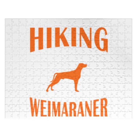 It's A Good Day For Hiking With My Weimaraner Jigsaw Puzzles