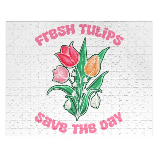 Tulip Gardening Cute Jigsaw Puzzles