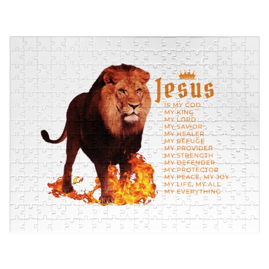 Jesus Is My God King My Lord My Savior Christian Jigsaw Puzzles