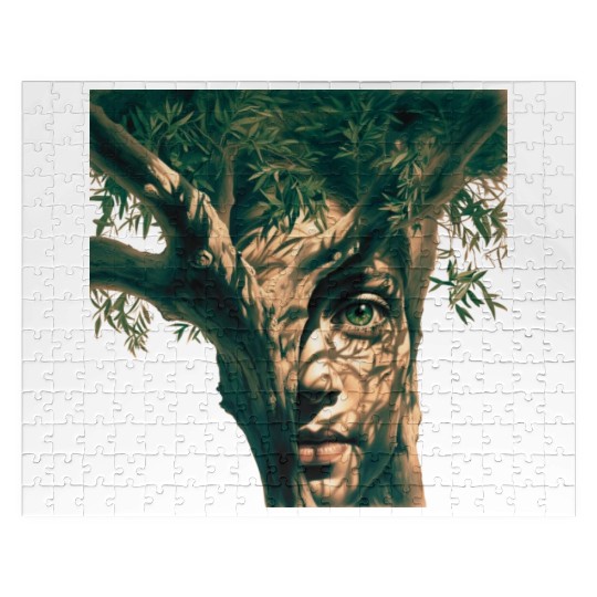 Olive tree and face Jigsaw Puzzles