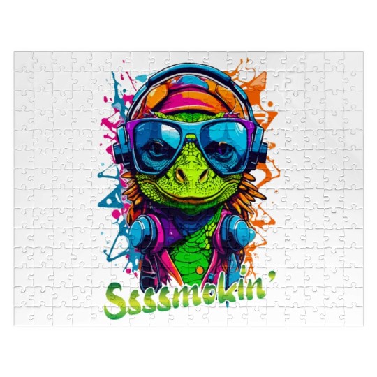 Smokin Lizard Jigsaw Puzzles