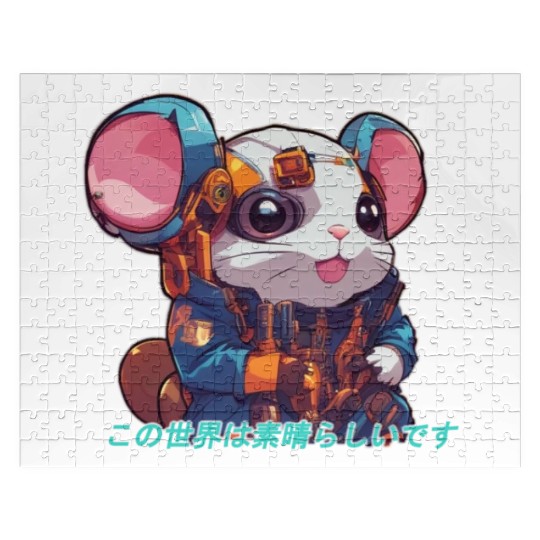 R3d DataHam // Cyberpunk Hamster Jigsaw Puzzles