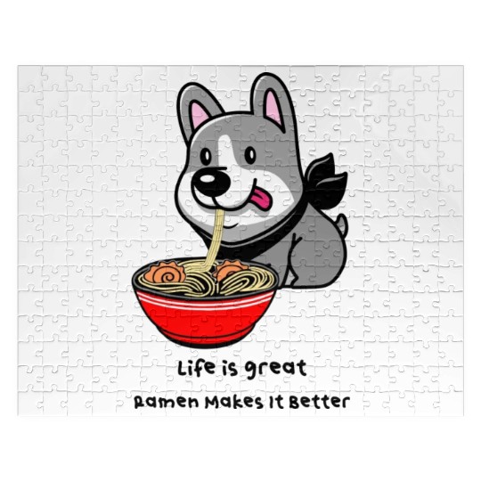 Life Is Great With Ramen Noodles Jigsaw Puzzles