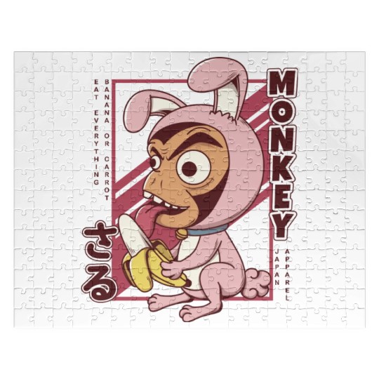 Banana Monkey Cute Jigsaw Puzzles