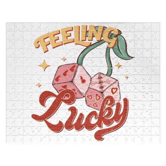 Feeling Lucky Tic Tac Toe Love Game Valentine Gift Jigsaw Puzzles