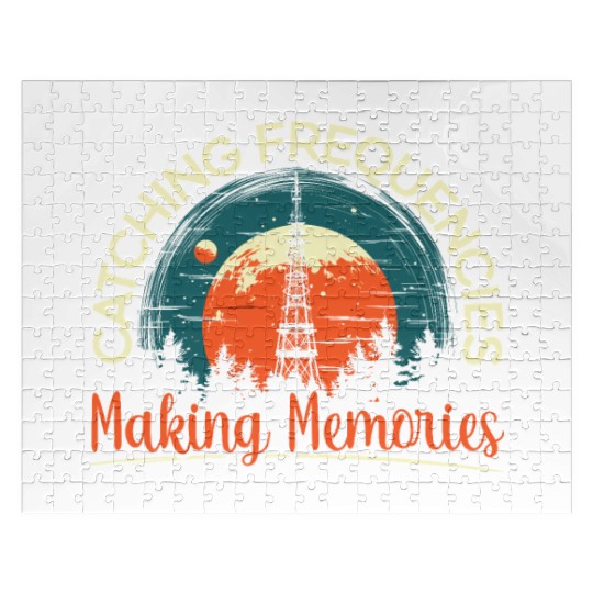 Ham Radio Operator Morse Code Radioactivity Jigsaw Puzzles