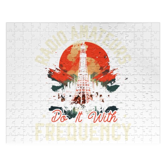 Ham Radio Operator Morse Code Radioactivity Jigsaw Puzzles