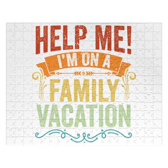 Help Me I m On A Family Vacation Vintage Vacation Jigsaw Puzzles