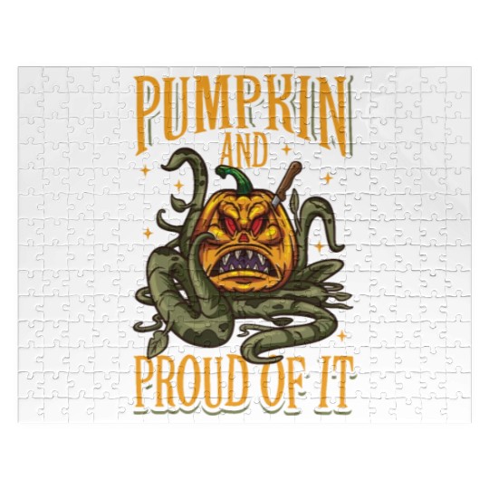 Scary Pumpkin Halloween Costume Autumn Fall Gift Jigsaw Puzzles
