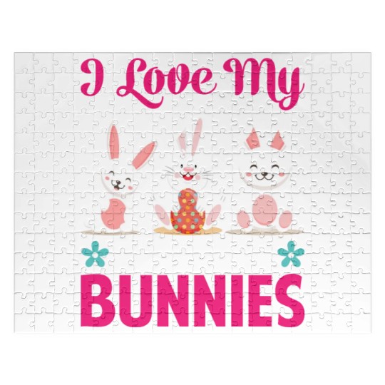 I Love My Dispatcher Bunnies Jigsaw Puzzles