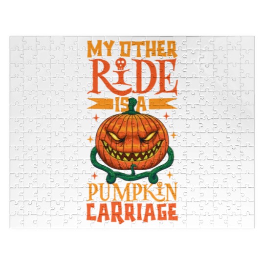 Scary Pumpkin Halloween Costume Autumn Fall Gift Jigsaw Puzzles
