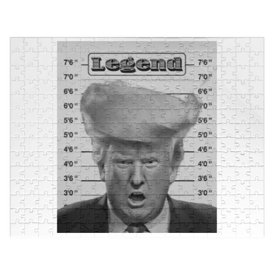 TRUMP LEGEND - FUNNY DESIGN OF DONALD TRUMP ARREST Jigsaw Puzzles