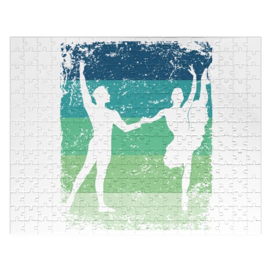 Ballet Dance Couple Vintage Ballerina Jigsaw Puzzles
