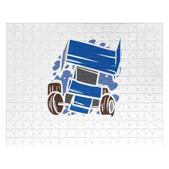 Sprint Car Mom Dirt Track Racing Racing Race Day Jigsaw Puzzles