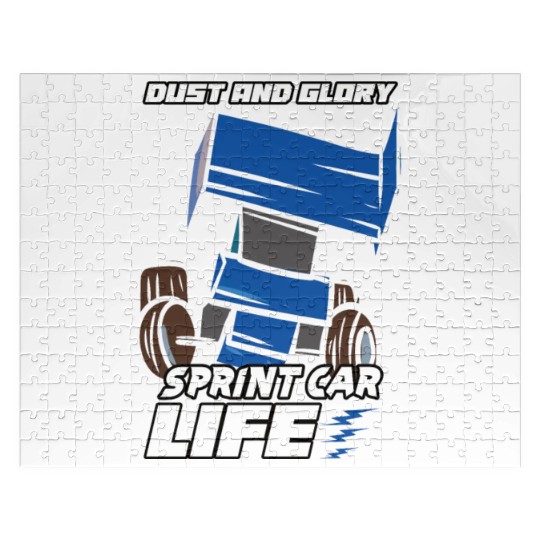 Sprint Car Mom Dirt Track Racing Racing Race Day Jigsaw Puzzles