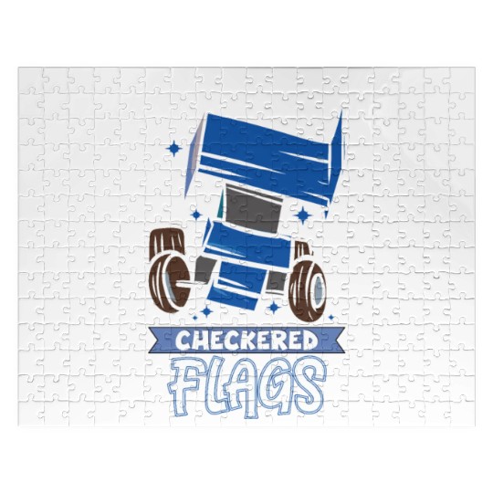 Sprint Car Mom Dirt Track Racing Racing Race Day Jigsaw Puzzles