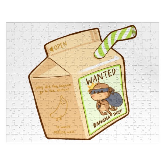 Monkey Banana Milk Jigsaw Puzzles