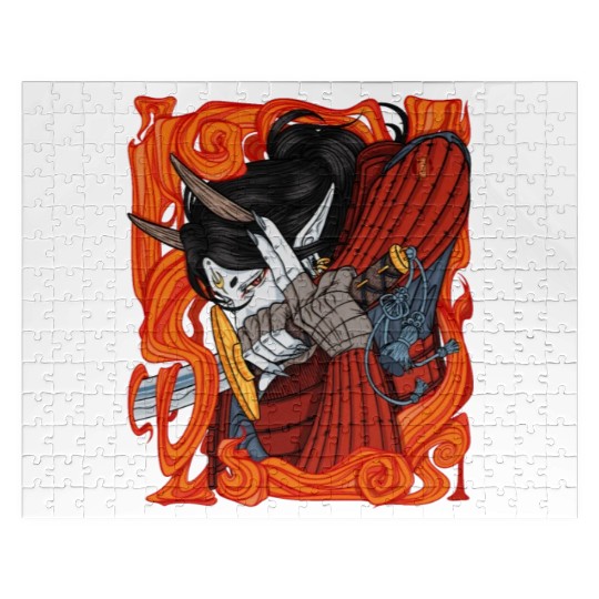 Samurai Demon Warrior Jigsaw Puzzles