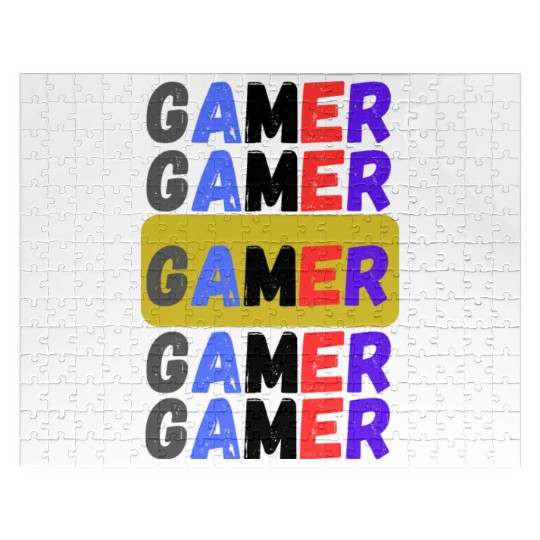 Distressed Retro Gamer Jigsaw Puzzles