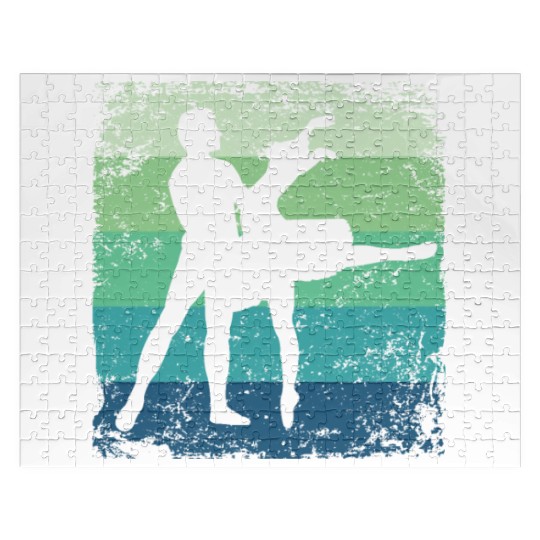 Ballet Dance Couple Vintage Ballerina Jigsaw Puzzles