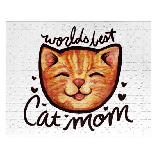 World s Best Cat Mom Jigsaw Puzzles