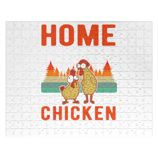 Chickens Home Farmer Chicken Jigsaw Puzzles