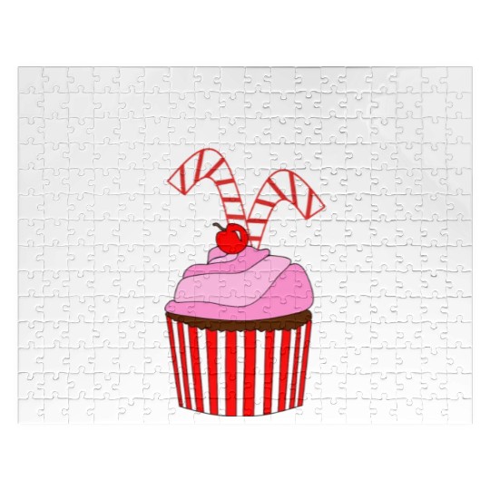 Cupcakes And Candy Canes Jigsaw Puzzles