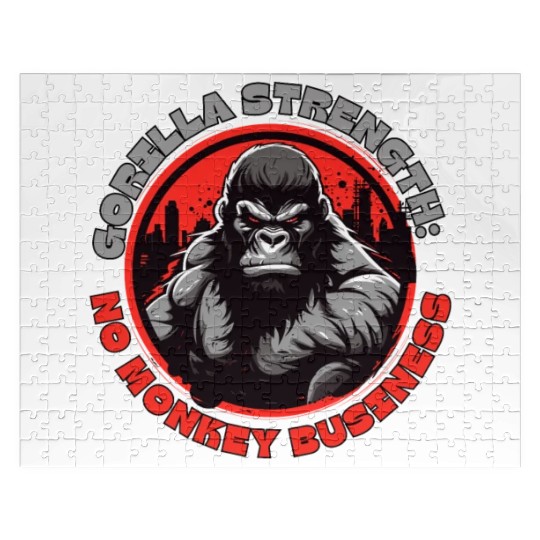 Gorilla Strength: No Monkey Business Jigsaw Puzzles