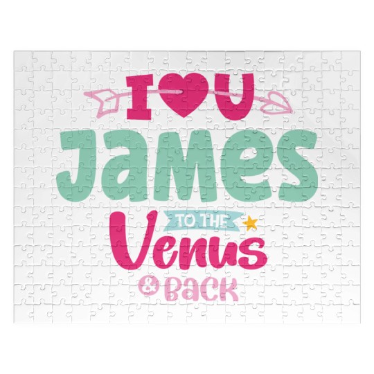 I Love You James Valentines Jigsaw Puzzles